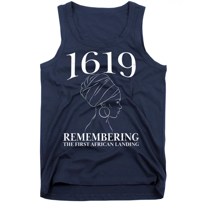 1619 Remembering the First African Landing Tank Top