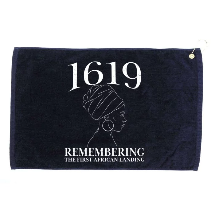 1619 Remembering the First African Landing Grommeted Golf Towel