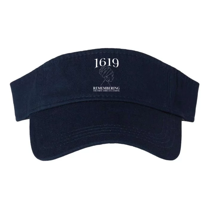 1619 Remembering the First African Landing Valucap Bio-Washed Visor