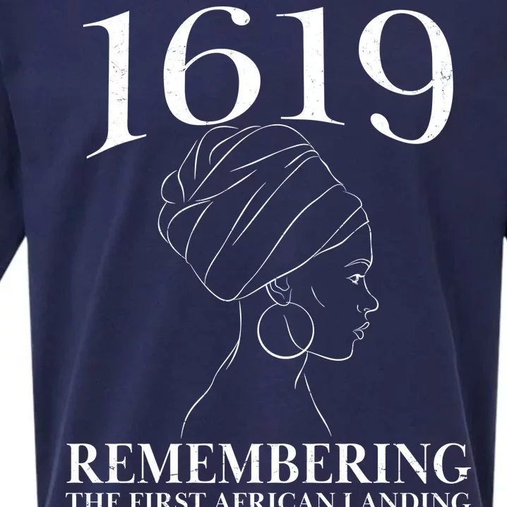 1619 Remembering the First African Landing Sueded Cloud Jersey T-Shirt