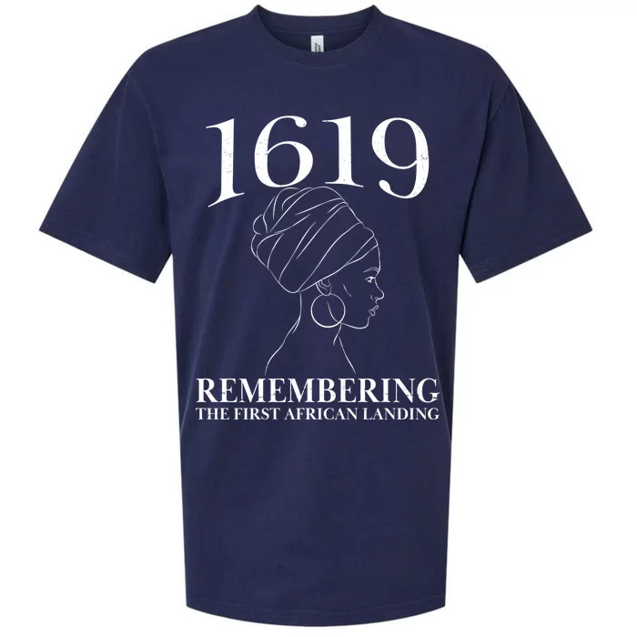 1619 Remembering the First African Landing Sueded Cloud Jersey T-Shirt