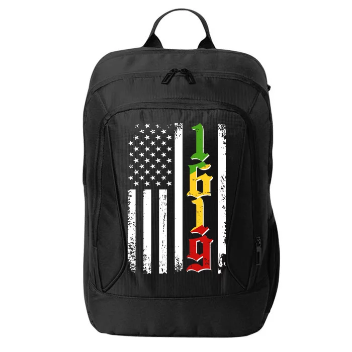 1619 US Flag African American Traditional Colors City Backpack