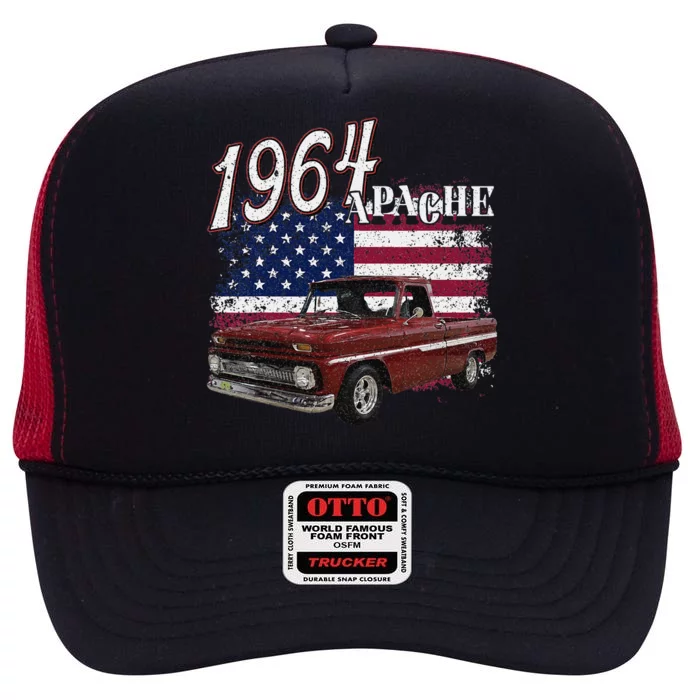 1964 64 Apache Stepside High Crown Mesh Trucker Hat