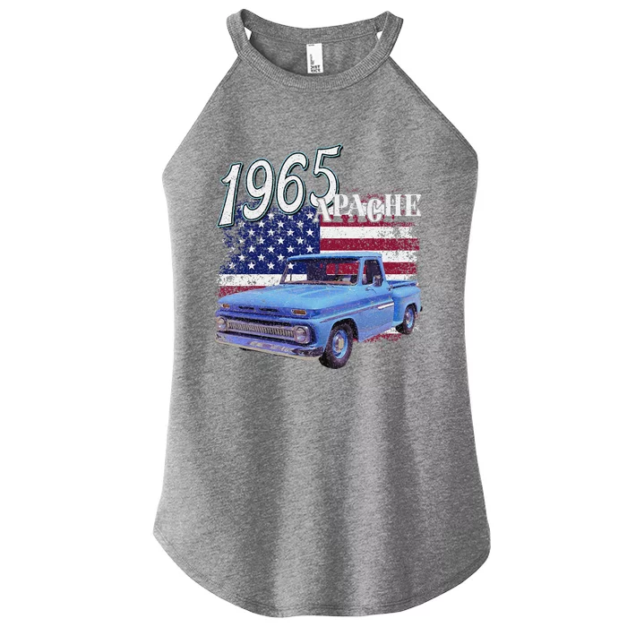 1965 65 Apache Stepside Women’s Perfect Tri Rocker Tank