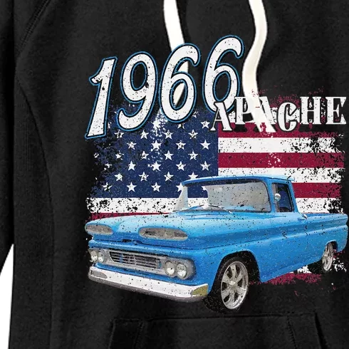 1966 66 Apache Stepside Women's Fleece Hoodie