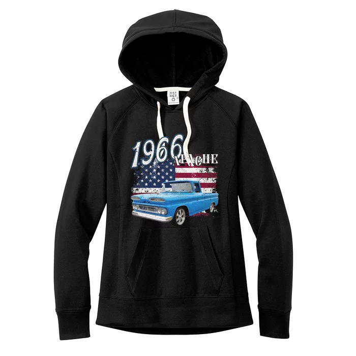 1966 66 Apache Stepside Women's Fleece Hoodie