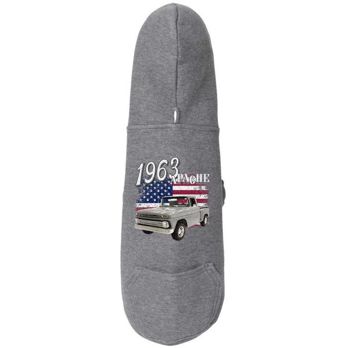 1963 63 Apache Stepside Doggie 3-End Fleece Hoodie