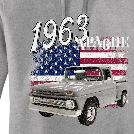 1963 63 Apache Stepside Women's Pullover Hoodie