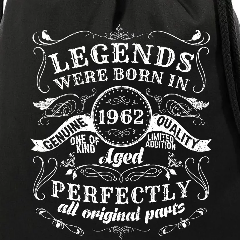 1962 62nd Birthday Gift Turning 62 Years Old Drawstring Bag