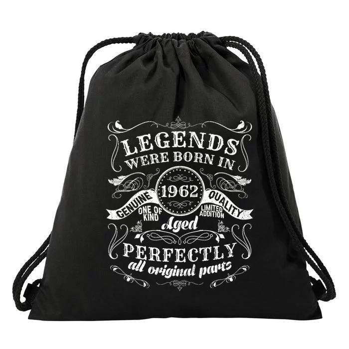 1962 62nd Birthday Gift Turning 62 Years Old Drawstring Bag