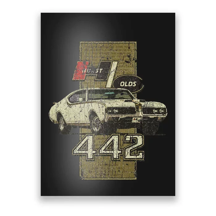 1969 69 Olds 442 Muscle Car Poster