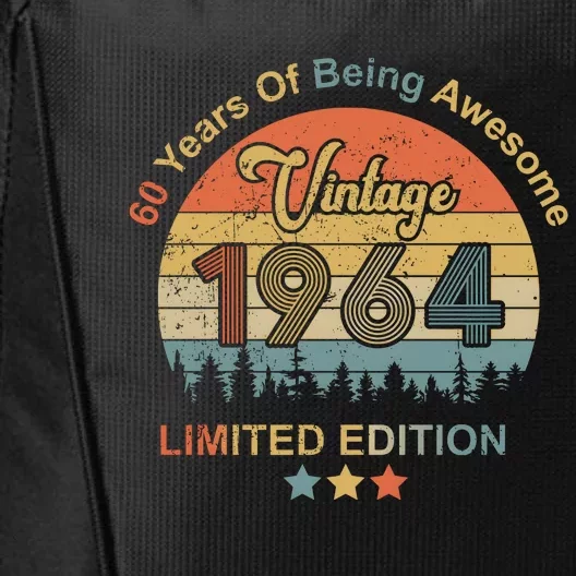 1964 60 Years Of Being Awesome 1964 Birthday City Backpack