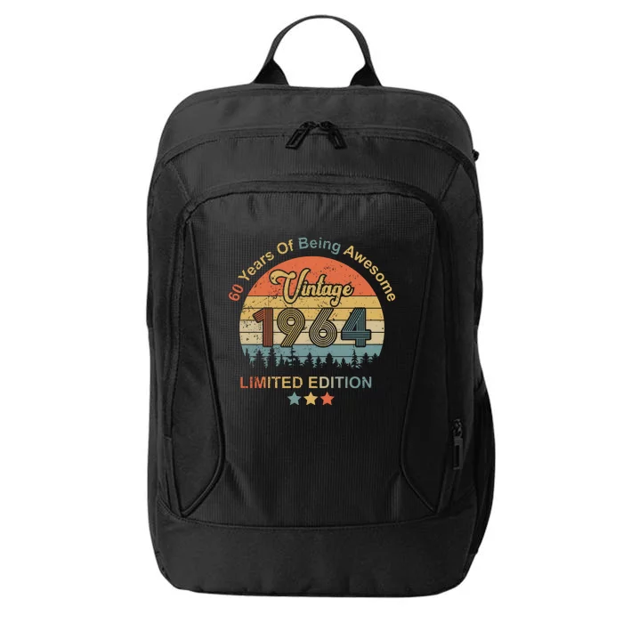 1964 60 Years Of Being Awesome 1964 Birthday City Backpack