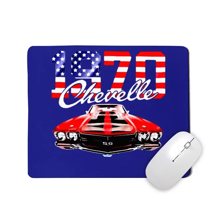 1970 70 Chevelle Ss Trending Muscle Red White Car Mousepad