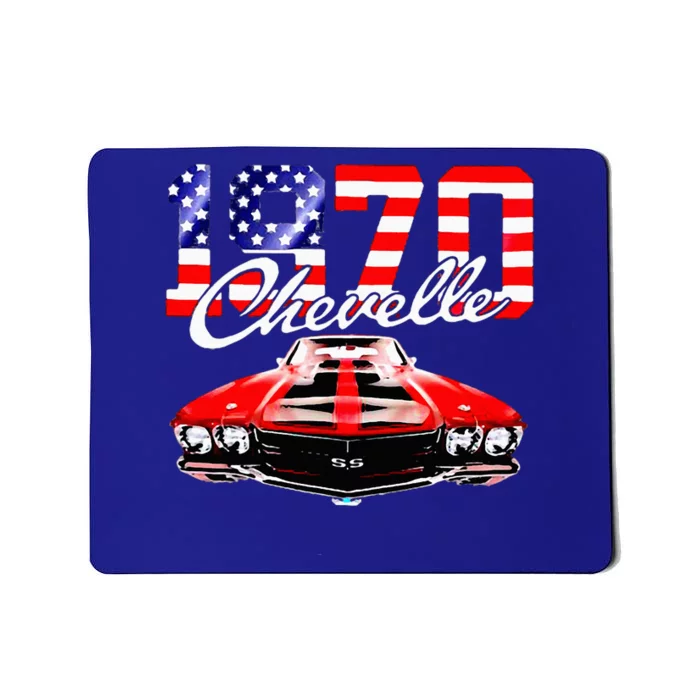 1970 70 Chevelle Ss Trending Muscle Red White Car Mousepad