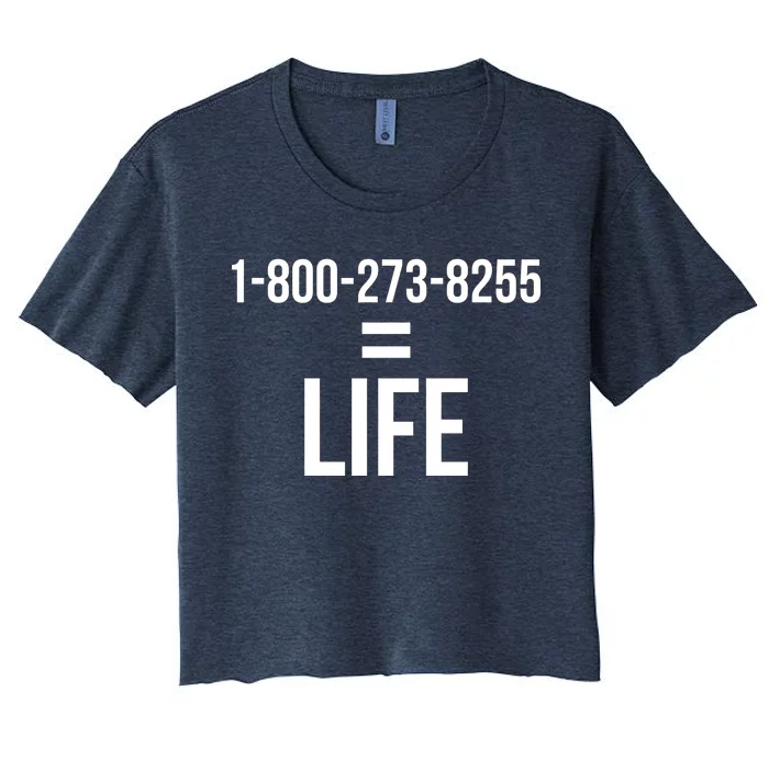 18002738255 Equals Life Women's Crop Top Tee