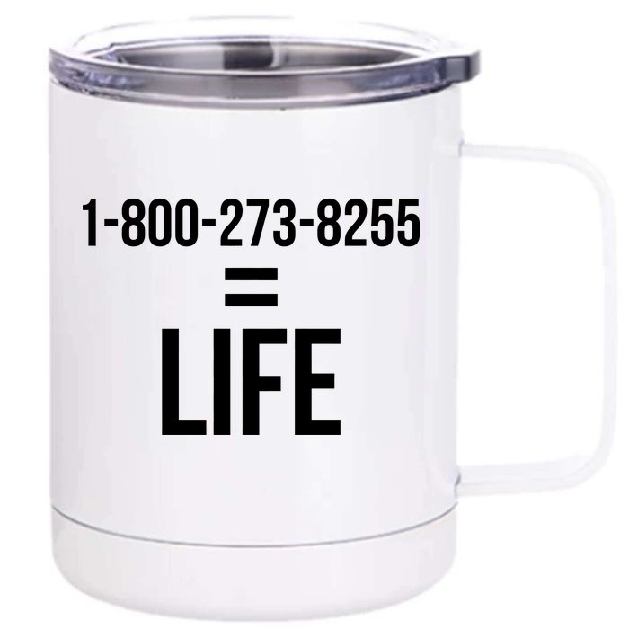 18002738255 Equals Life Front & Back 12oz Stainless Steel Tumbler Cup