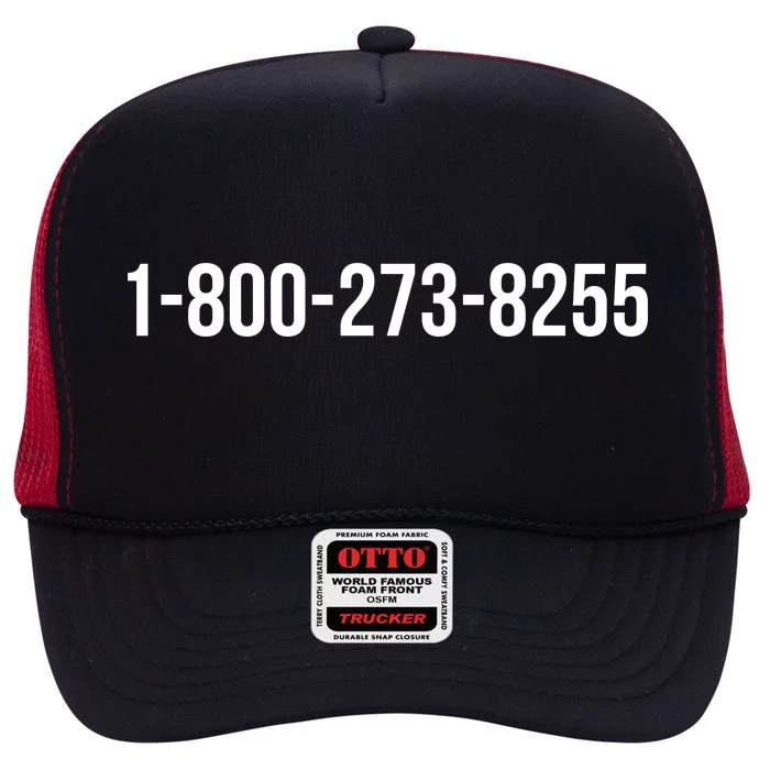 18002738255 Hotline High Crown Mesh Trucker Hat