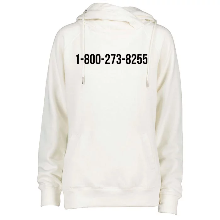 18002738255 Hotline Womens Funnel Neck Pullover Hood