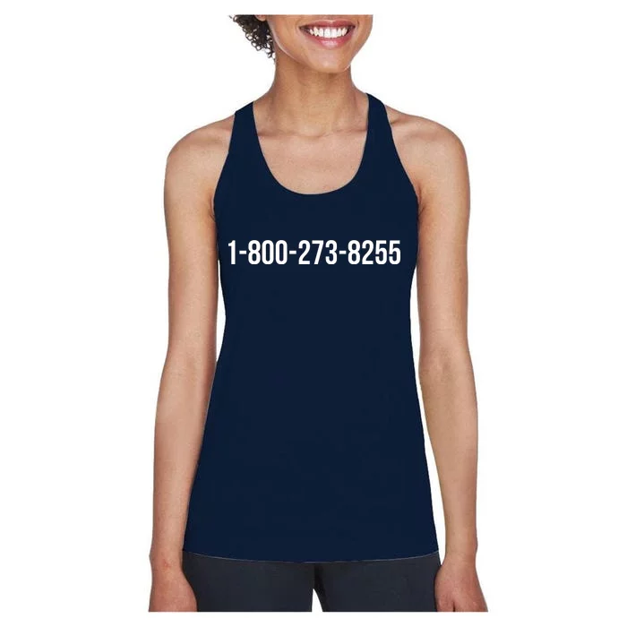 18002738255 Hotline Women's Racerback Tank