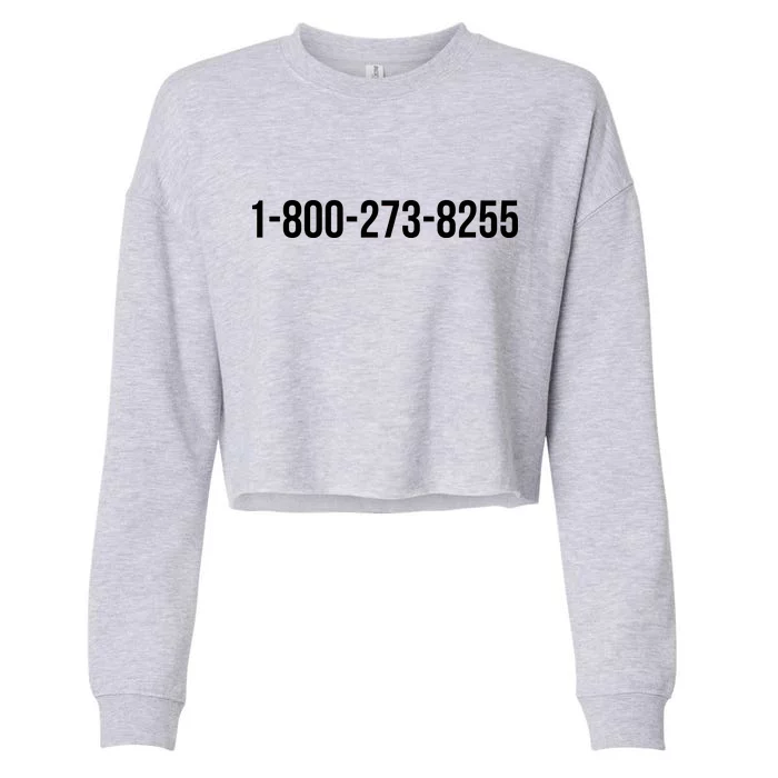 18002738255 Hotline Cropped Pullover Crew