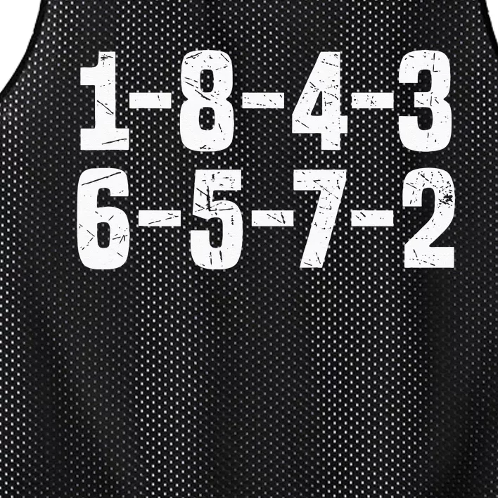 1 8 4 3 6 5 7 2 Firing Order Mesh Reversible Basketball Jersey Tank