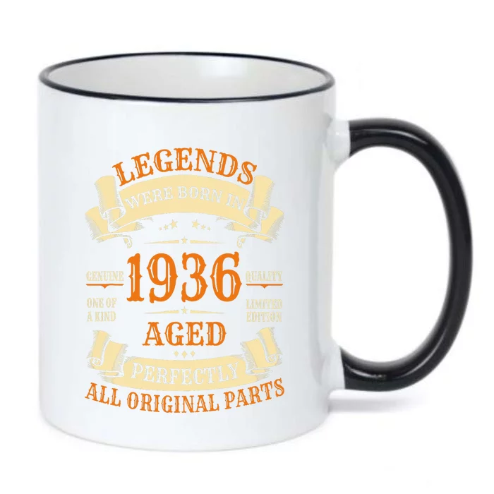 1936 88th Birthday Gift Turning 88 Years Old Black Color Changing Mug