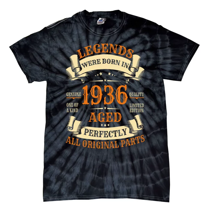 1936 88th Birthday Gift Turning 88 Years Old Tie-Dye T-Shirt