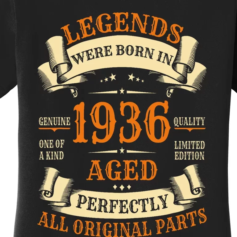 1936 88th Birthday Gift Turning 88 Years Old Women's T-Shirt