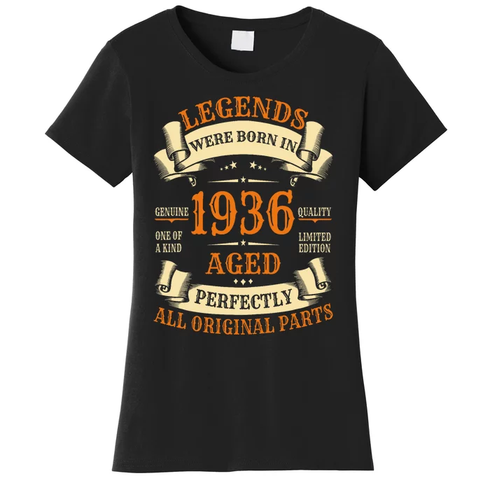 1936 88th Birthday Gift Turning 88 Years Old Women's T-Shirt