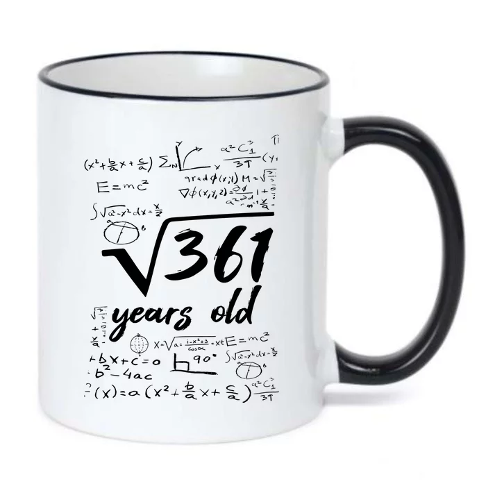 19 Year Old Birthday Math Geek Black Color Changing Mug