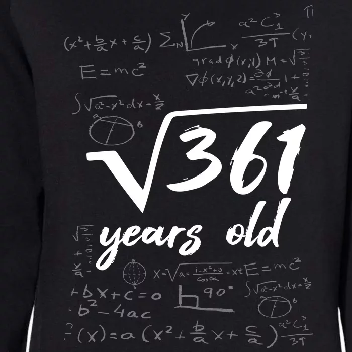 19 Year Old Birthday Math Geek Womens California Wash Sweatshirt