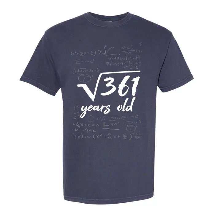 19 Year Old Birthday Math Geek Garment-Dyed Heavyweight T-Shirt