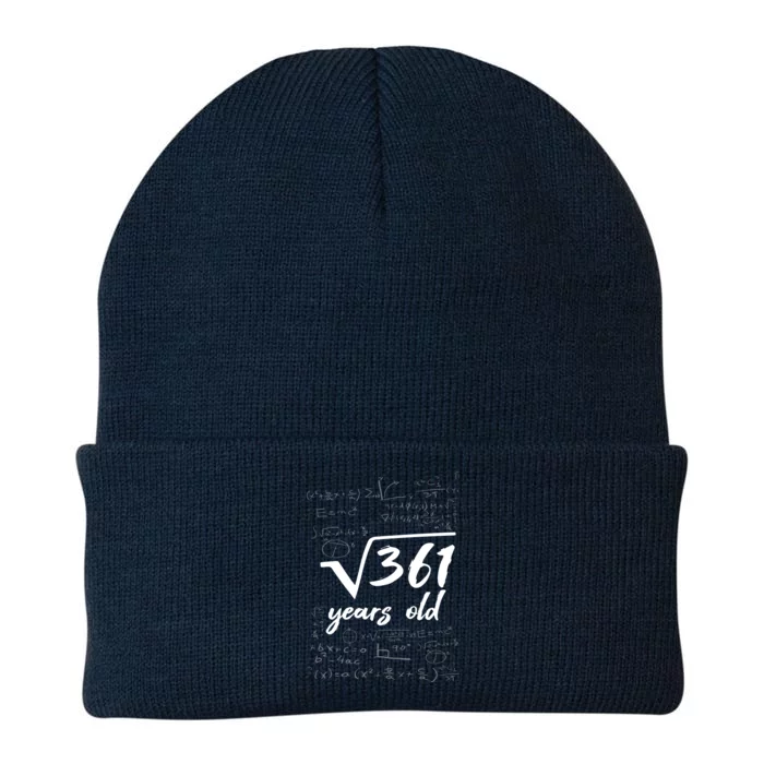 19 Year Old Birthday Math Geek Knit Cap Winter Beanie