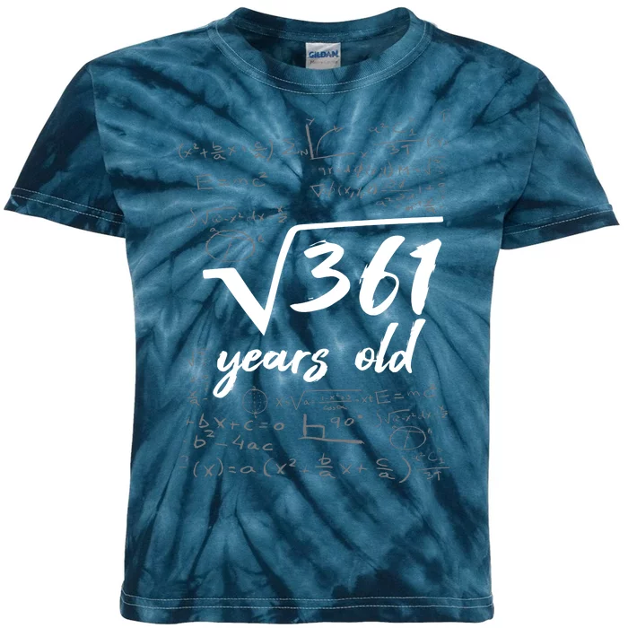 19 Year Old Birthday Math Geek Kids Tie-Dye T-Shirt