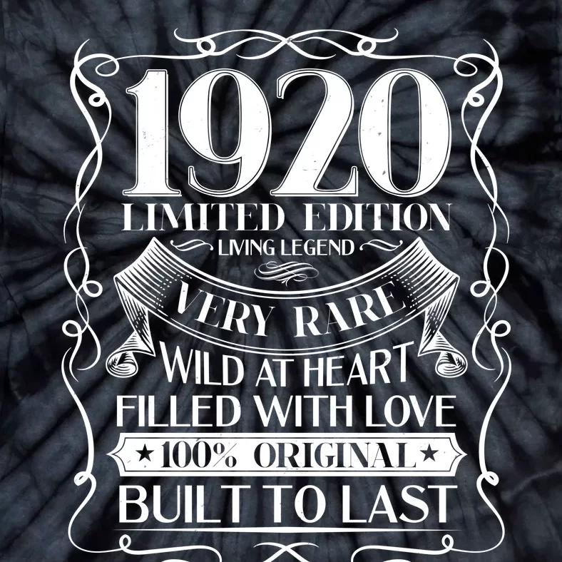 1920 Rare Limited Edition Legend 100th Birthday Tie-Dye T-Shirt