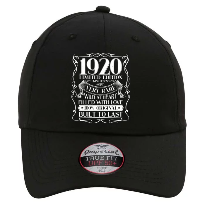 1920 Rare Limited Edition Legend 100th Birthday The Original Performance Cap