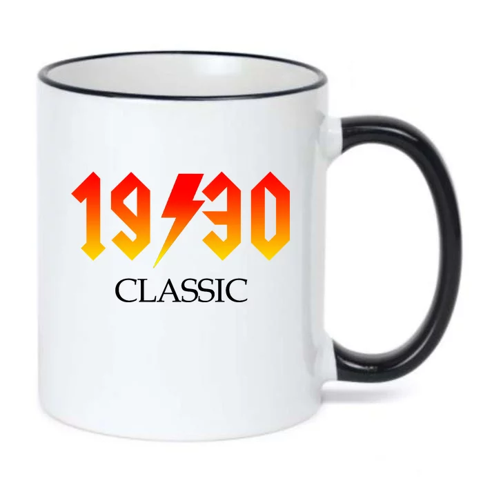 1930 Classic Rock 90th Birthday Black Color Changing Mug