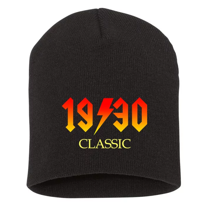 1930 Classic Rock 90th Birthday Short Acrylic Beanie