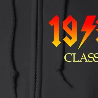 1930 Classic Rock 90th Birthday Full Zip Hoodie