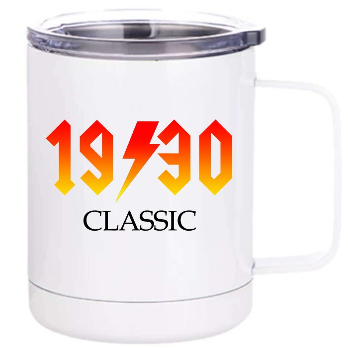 1930 Classic Rock 90th Birthday Front & Back 12oz Stainless Steel Tumbler Cup