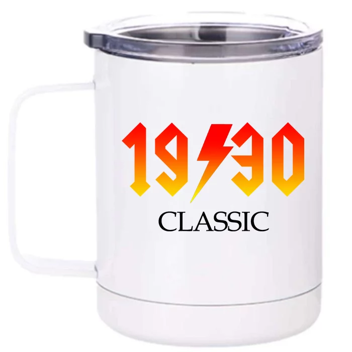 1930 Classic Rock 90th Birthday Front & Back 12oz Stainless Steel Tumbler Cup