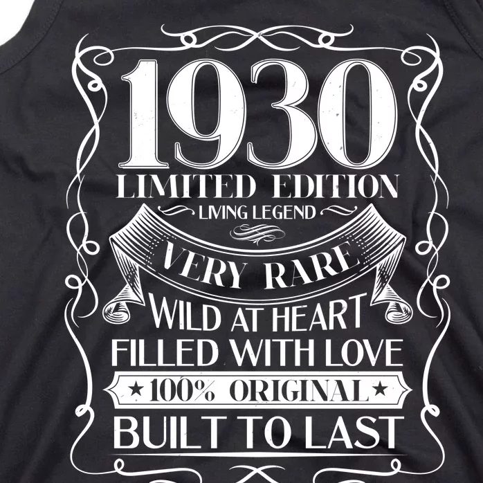 1930 Rare Limited Edition Legend 90th Birthday Tank Top