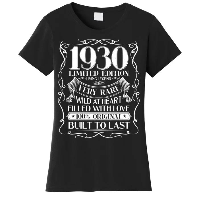 1930 Rare Limited Edition Legend 90th Birthday Women's T-Shirt