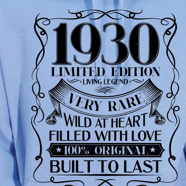 1930 Rare Limited Edition Legend 90th Birthday Unisex Surf Hoodie