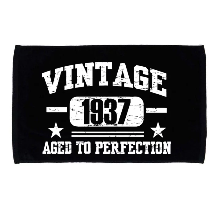 1937 Vintage Aged To Perfection Birthday Gift Microfiber Hand Towel