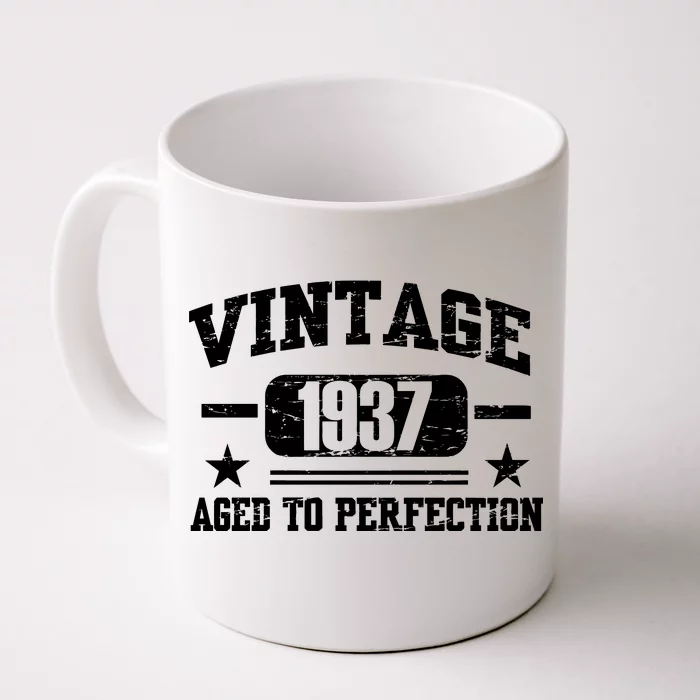 1937 Vintage Aged To Perfection Birthday Gift Front & Back Coffee Mug