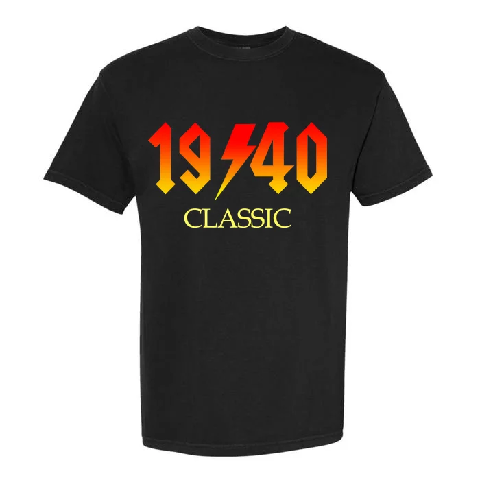 1940 Classic Rock 80th Birthday Garment-Dyed Heavyweight T-Shirt