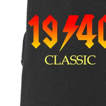 1940 Classic Rock 80th Birthday Doggie 3-End Fleece Hoodie