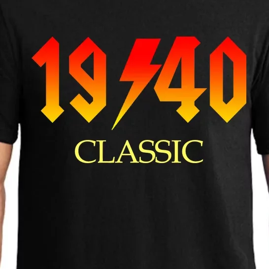 1940 Classic Rock 80th Birthday Pajama Set